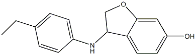 3-[(4-ethylphenyl)amino]-2,3-dihydro-1-benzofuran-6-ol Struktur