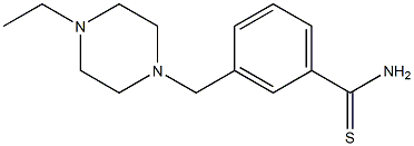 3-[(4-ethylpiperazin-1-yl)methyl]benzenecarbothioamide Struktur