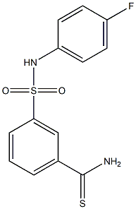 3-[(4-fluorophenyl)sulfamoyl]benzene-1-carbothioamide Struktur