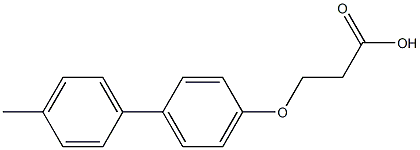 3-[(4'-methyl-1,1'-biphenyl-4-yl)oxy]propanoic acid Struktur