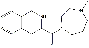 3-[(4-methyl-1,4-diazepan-1-yl)carbonyl]-1,2,3,4-tetrahydroisoquinoline Struktur