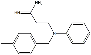 3-[(4-methylbenzyl)(phenyl)amino]propanimidamide Struktur