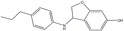 3-[(4-propylphenyl)amino]-2,3-dihydro-1-benzofuran-6-ol Struktur