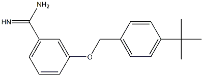 3-[(4-tert-butylphenyl)methoxy]benzene-1-carboximidamide Struktur