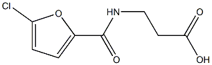 3-[(5-chlorofuran-2-yl)formamido]propanoic acid Struktur