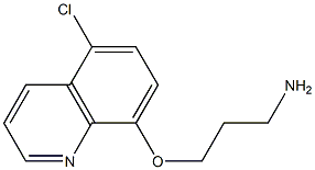 3-[(5-chloroquinolin-8-yl)oxy]propan-1-amine Struktur