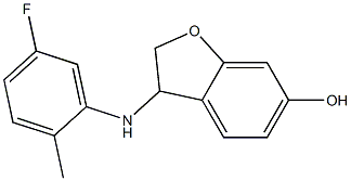 3-[(5-fluoro-2-methylphenyl)amino]-2,3-dihydro-1-benzofuran-6-ol Struktur