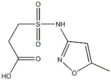 3-[(5-methyl-1,2-oxazol-3-yl)sulfamoyl]propanoic acid Struktur