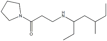 3-[(5-methylheptan-3-yl)amino]-1-(pyrrolidin-1-yl)propan-1-one Struktur