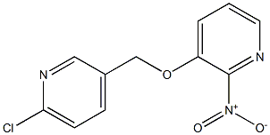 3-[(6-chloropyridin-3-yl)methoxy]-2-nitropyridine Struktur