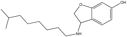 3-[(7-methyloctyl)amino]-2,3-dihydro-1-benzofuran-6-ol Struktur