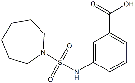 3-[(azepane-1-sulfonyl)amino]benzoic acid Struktur