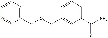 3-[(benzyloxy)methyl]benzenecarbothioamide Struktur