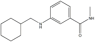 3-[(cyclohexylmethyl)amino]-N-methylbenzamide Struktur