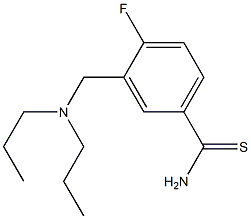 3-[(dipropylamino)methyl]-4-fluorobenzene-1-carbothioamide Struktur