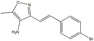 3-[(E)-2-(4-bromophenyl)vinyl]-5-methylisoxazol-4-amine Struktur