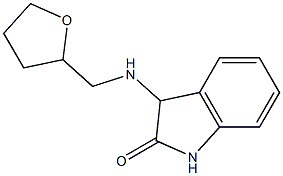 3-[(oxolan-2-ylmethyl)amino]-2,3-dihydro-1H-indol-2-one Struktur