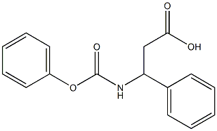 3-[(phenoxycarbonyl)amino]-3-phenylpropanoic acid Struktur