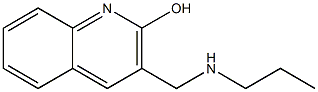 3-[(propylamino)methyl]quinolin-2-ol Struktur