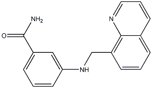 3-[(quinolin-8-ylmethyl)amino]benzamide Struktur