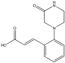 3-[2-(3-oxopiperazin-1-yl)phenyl]prop-2-enoic acid Struktur