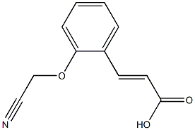 3-[2-(cyanomethoxy)phenyl]prop-2-enoic acid Struktur