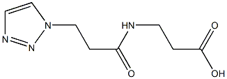 3-[3-(1H-1,2,3-triazol-1-yl)propanamido]propanoic acid Struktur