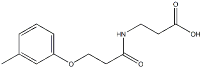 3-[3-(3-methylphenoxy)propanamido]propanoic acid Struktur