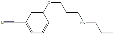 3-[3-(propylamino)propoxy]benzonitrile Struktur