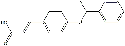 3-[4-(1-phenylethoxy)phenyl]prop-2-enoic acid Struktur