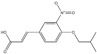 3-[4-(2-methylpropoxy)-3-nitrophenyl]prop-2-enoic acid Struktur