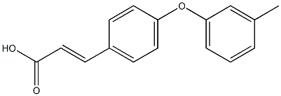 3-[4-(3-methylphenoxy)phenyl]prop-2-enoic acid Struktur