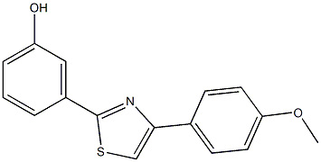 3-[4-(4-methoxyphenyl)-1,3-thiazol-2-yl]phenol Struktur