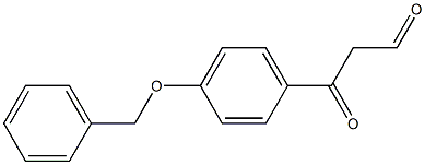 3-[4-(benzyloxy)phenyl]-3-oxopropanal Struktur