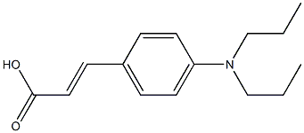 3-[4-(dipropylamino)phenyl]prop-2-enoic acid Struktur