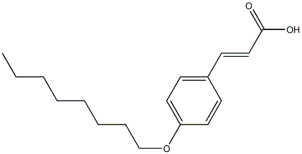 3-[4-(octyloxy)phenyl]prop-2-enoic acid Struktur