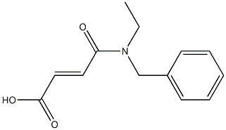 3-[benzyl(ethyl)carbamoyl]prop-2-enoic acid Struktur