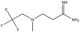 3-[methyl(2,2,2-trifluoroethyl)amino]propanimidamide Struktur