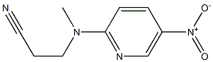 3-[methyl(5-nitropyridin-2-yl)amino]propanenitrile Struktur