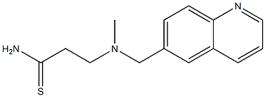 3-[methyl(quinolin-6-ylmethyl)amino]propanethioamide Struktur