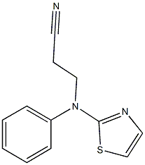 3-[phenyl(1,3-thiazol-2-yl)amino]propanenitrile Struktur