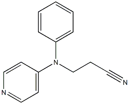 3-[phenyl(pyridin-4-yl)amino]propanenitrile Struktur