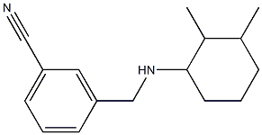 3-{[(2,3-dimethylcyclohexyl)amino]methyl}benzonitrile Struktur