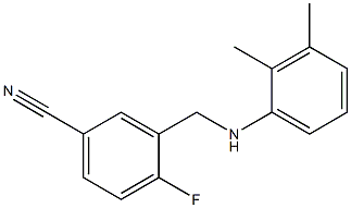 3-{[(2,3-dimethylphenyl)amino]methyl}-4-fluorobenzonitrile Struktur