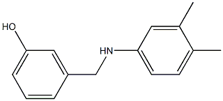 3-{[(3,4-dimethylphenyl)amino]methyl}phenol Struktur