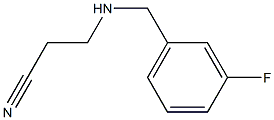 3-{[(3-fluorophenyl)methyl]amino}propanenitrile Struktur