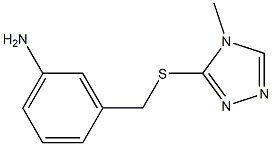 3-{[(4-methyl-4H-1,2,4-triazol-3-yl)sulfanyl]methyl}aniline Struktur