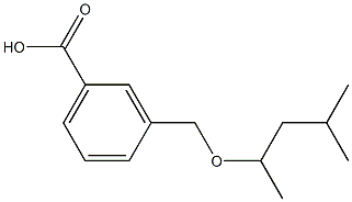 3-{[(4-methylpentan-2-yl)oxy]methyl}benzoic acid Struktur