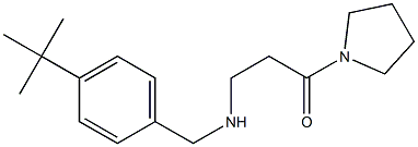 3-{[(4-tert-butylphenyl)methyl]amino}-1-(pyrrolidin-1-yl)propan-1-one Struktur