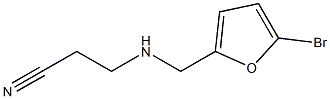 3-{[(5-bromofuran-2-yl)methyl]amino}propanenitrile Struktur